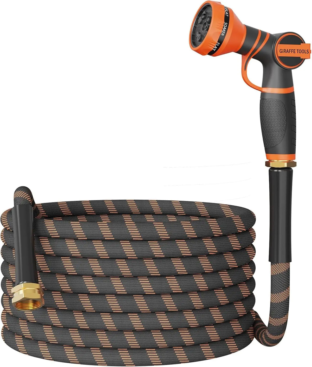 Giraffe Tools Non Expandable Garden Hose With Nozzle