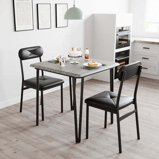 Studyset Dining Table for Two Modern Wood Space Saving Dinette