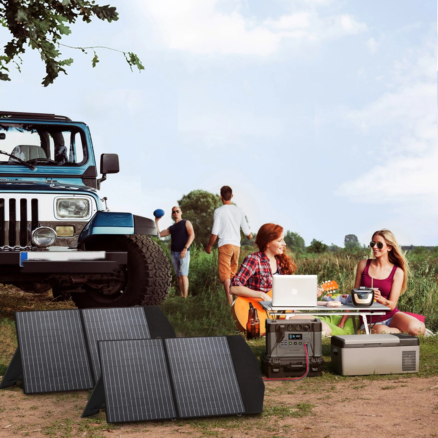 ALLPOWERS S2000 Portable Power Station With 100W Solar Panels