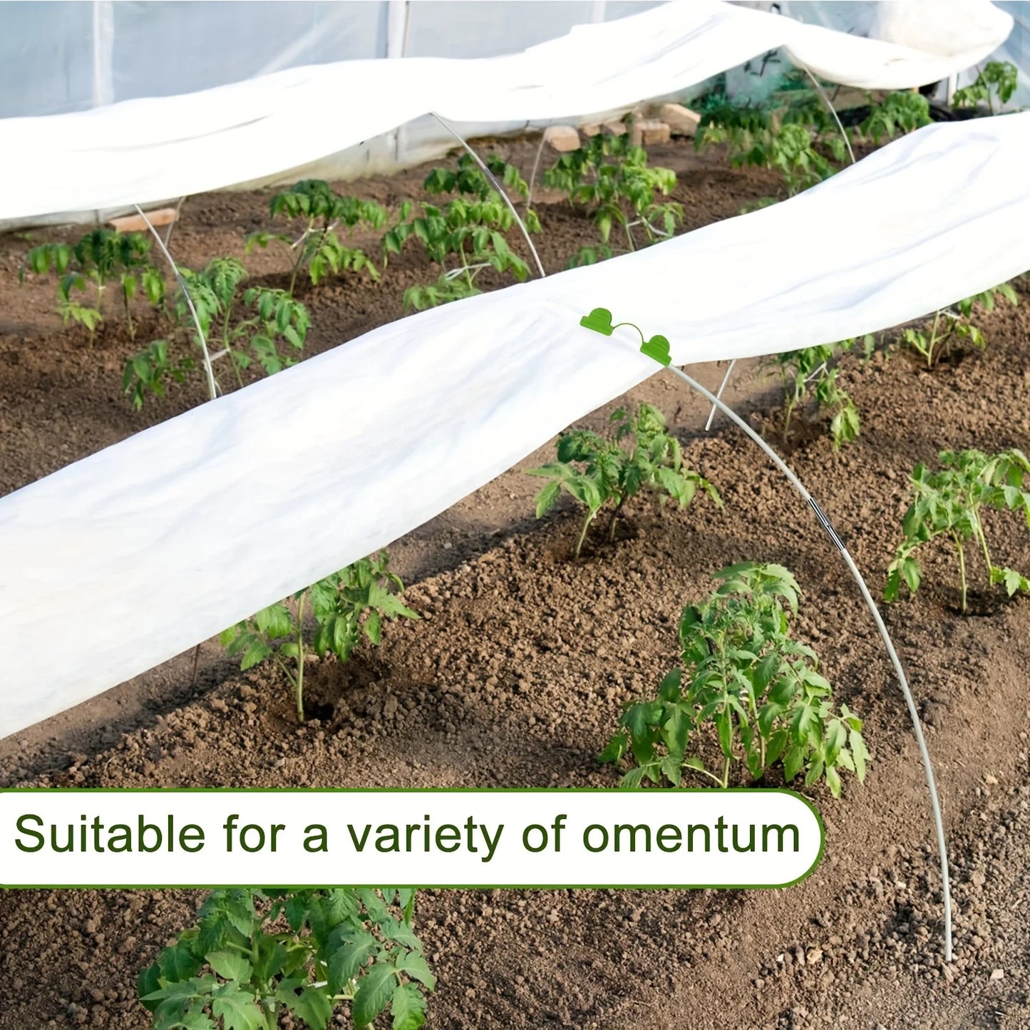 Greenhouse Hoops And Fiberglass Poles For Garden Tunnels Rust Resistant