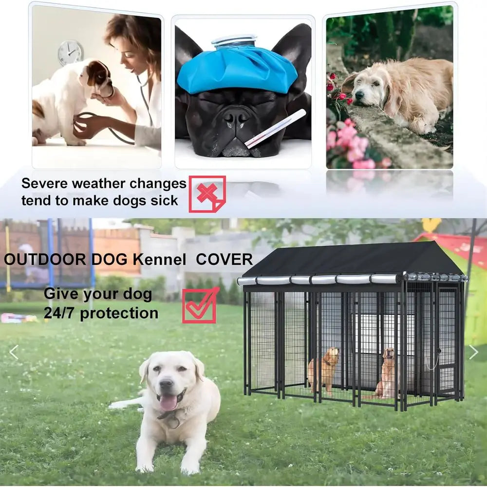 Outdoor Dog Kennel Cover Waterproof Heavy Duty 600D