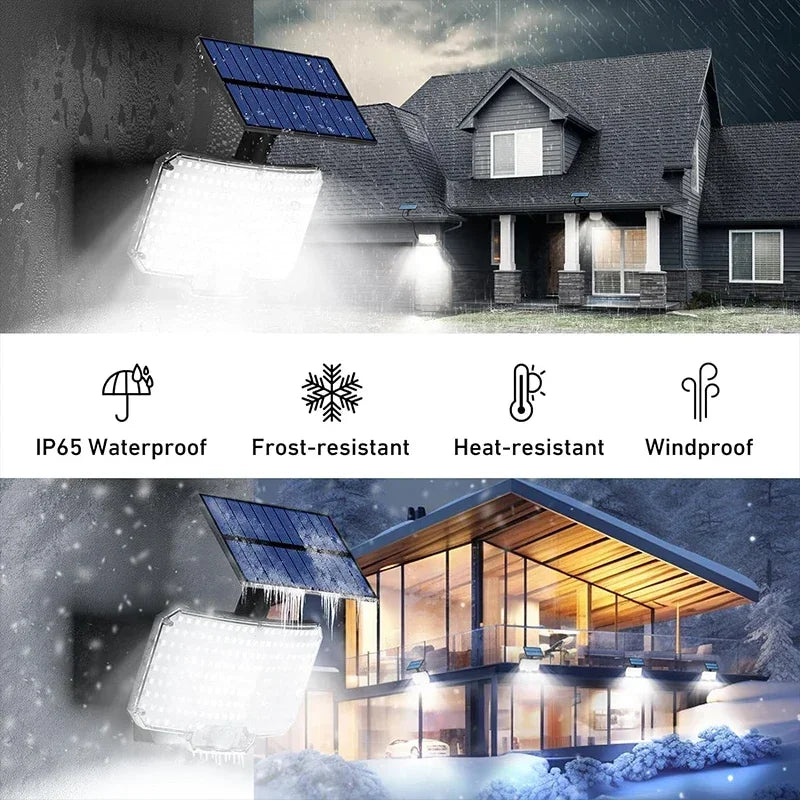 Outdoor Solar LED Light With Motion Sensor IP65 Waterproof