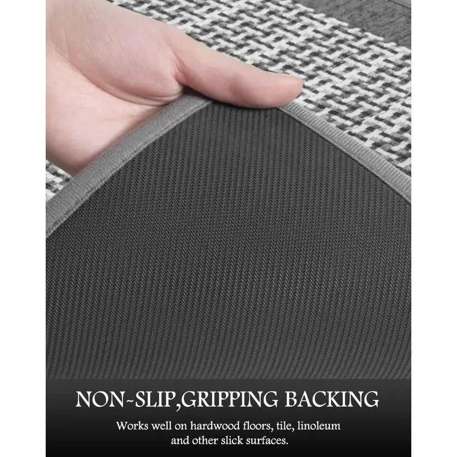 Non Slip Kitchen Rugs Sets of 2 Extra Large 2.5x6 20x32 Runner Rugs for Kitchen Floor Non Skid Washable, Absorbent Kitchen Mat f