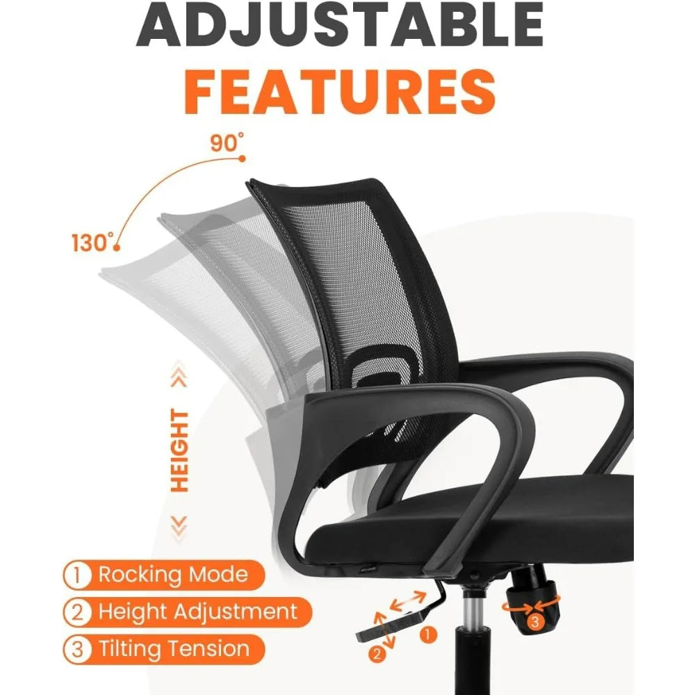 APlus Mesh Gaming Office Chair Mid Back Lumbar Support