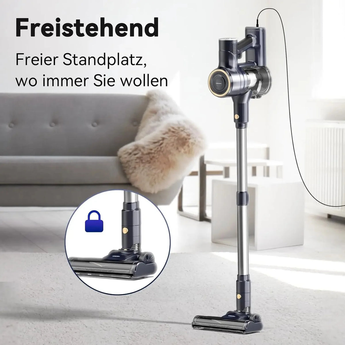 Inse I8 Corded Stick Vacuum With HEPA Filter 600W Motor