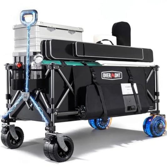 YAO HUI HUANG Electric Collapsible Folding Wagon With All Terrain Brakes