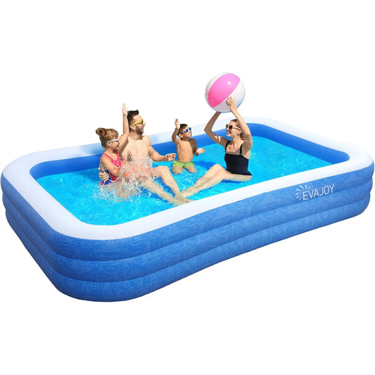 Inflatable Family Pool For Outdoor Use For Kids And Adults