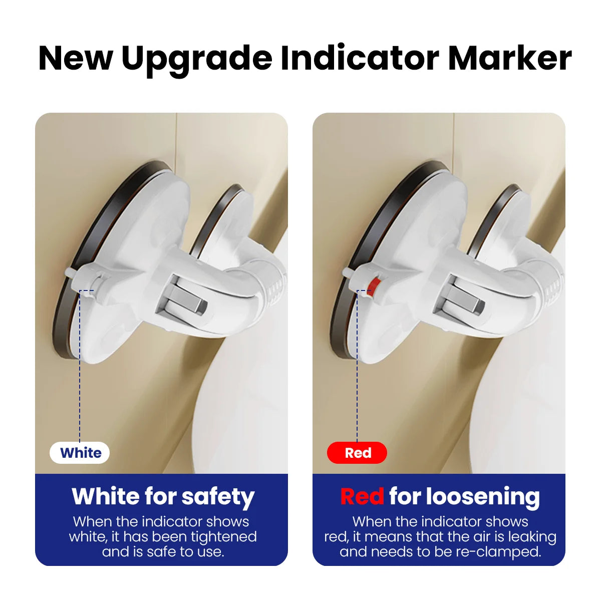 YF61 Heavy Duty Shower Grab Bar With Strong Suction Cups