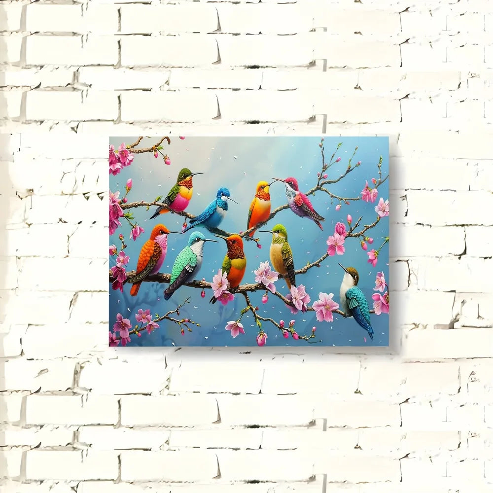 Hummingbird Canvas Wall Art For Elegant Home Decor