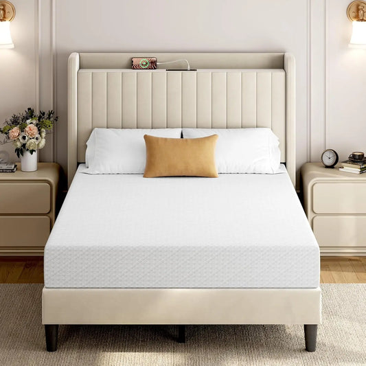 XIAOLANG Gel Memory Foam Mattress Tea Infusion Medium Firm