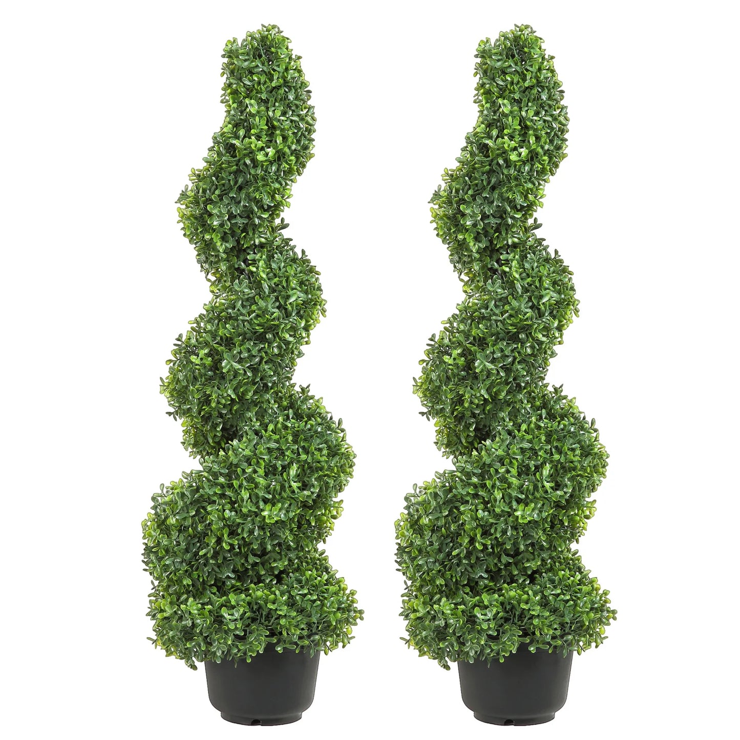 Boxwood Tower Topiary Spiral Artificial Plant For Outdoor Decor