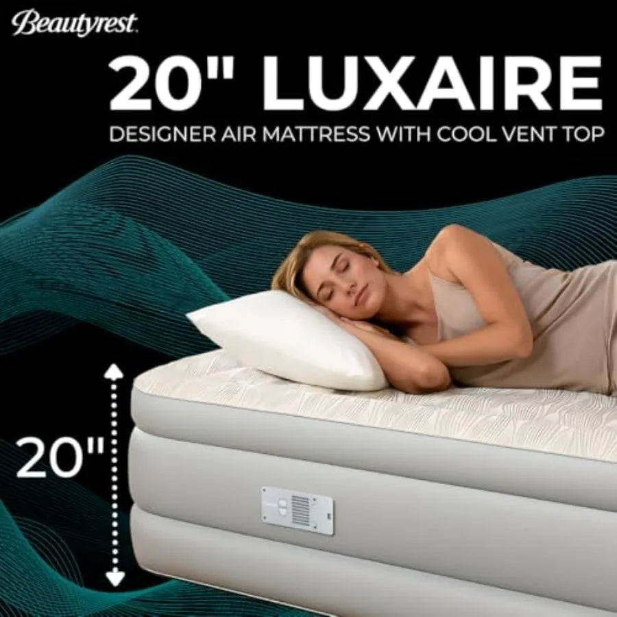 Full Luxury Air Mattress With Edge Support Ever Firm Fabric