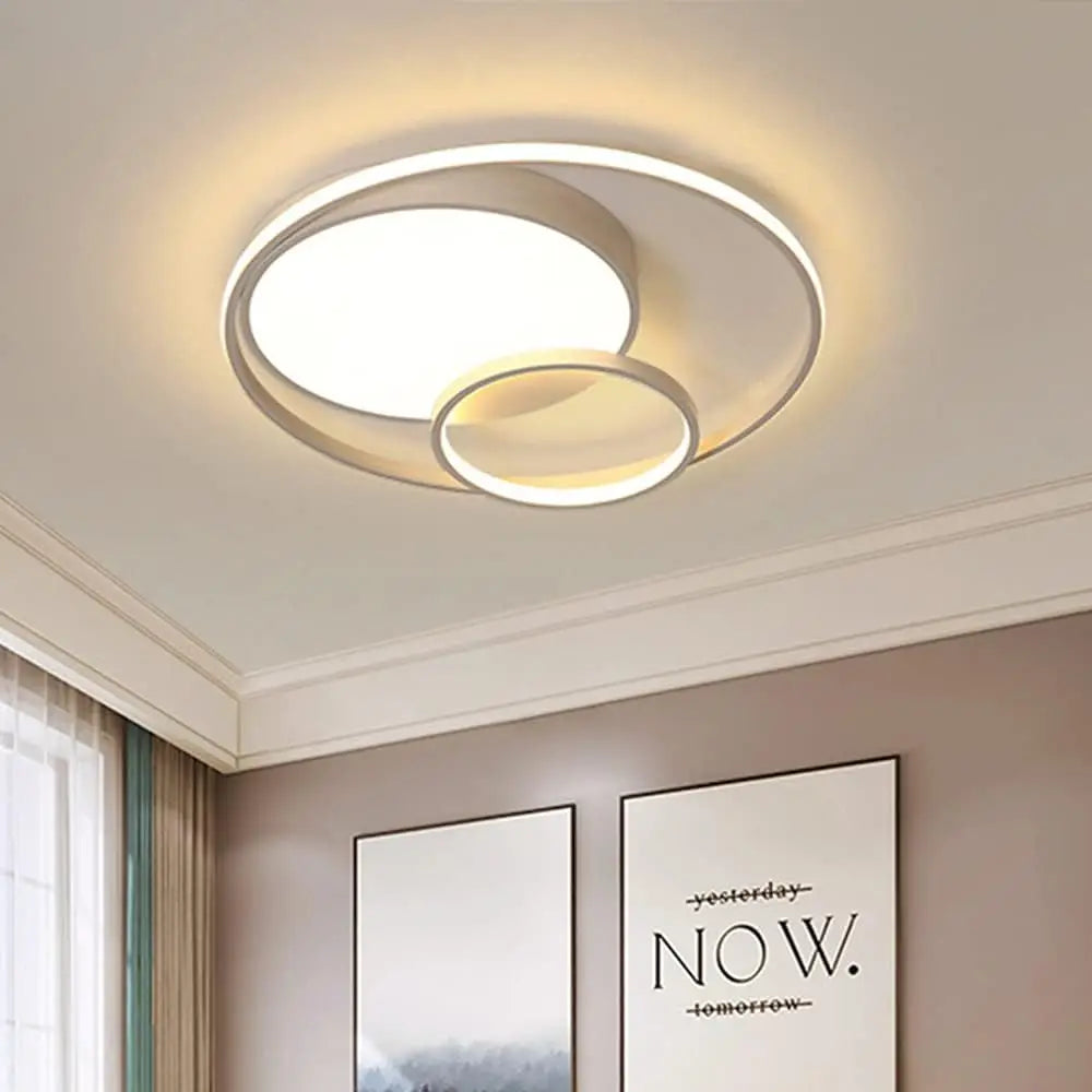 Three Rings LED Flush Mount Ceiling Light Chandelier Living Room