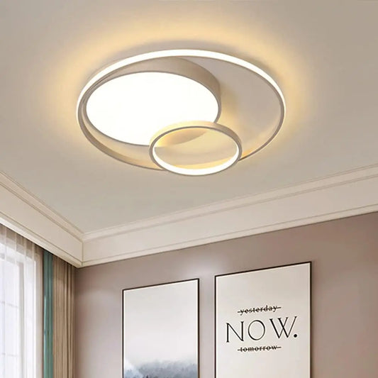 Three Rings LED Flush Mount Ceiling Light Chandelier Living Room