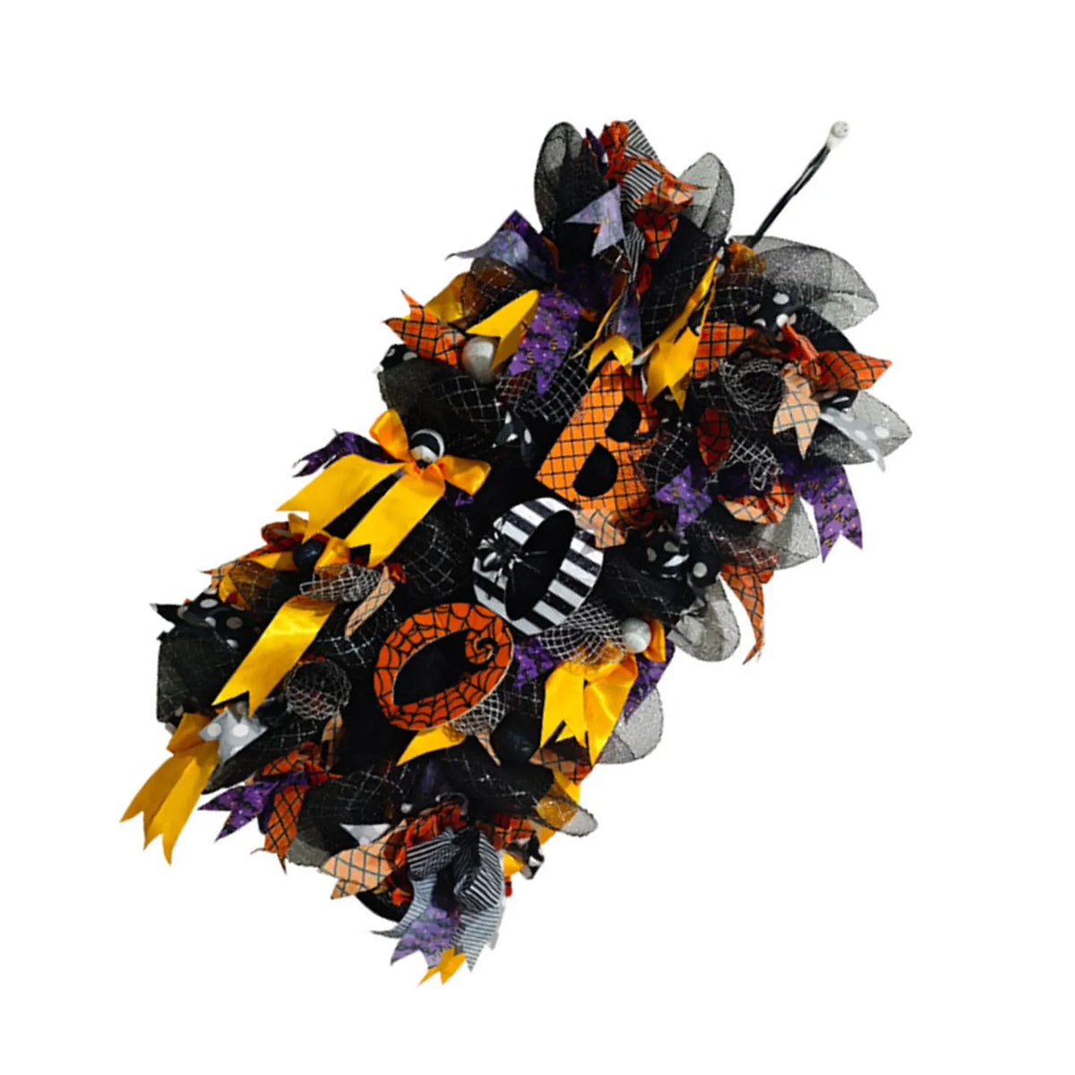 Spooky Halloween Wreath For Door Decoration And Holiday Party Display