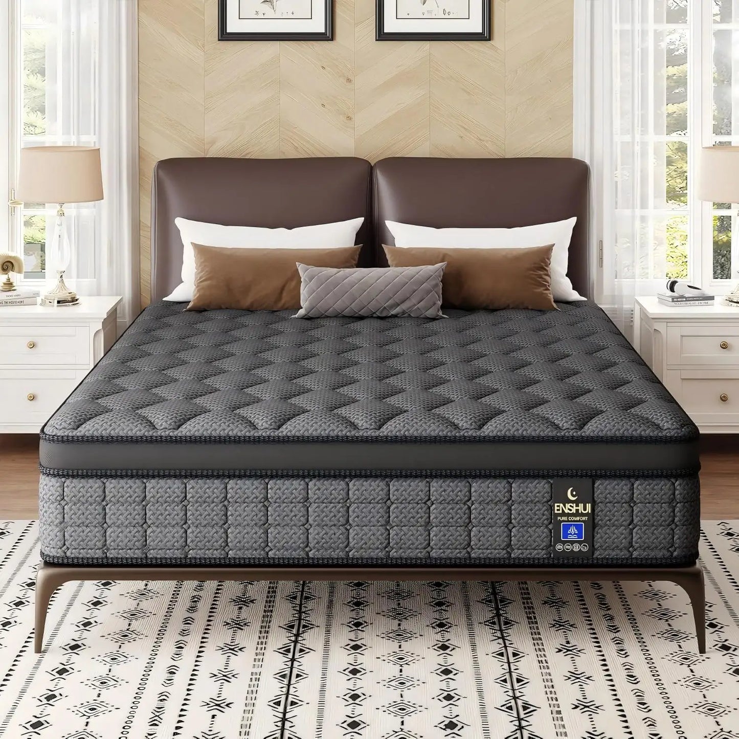 Medium Firm Gel Memory Foam Hybrid Mattress With Pocket Springs