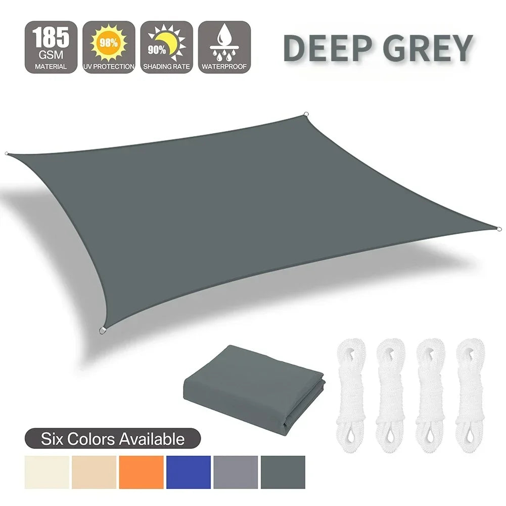 Waterproof Shade Sail Awning For Outdoor Garden Patio