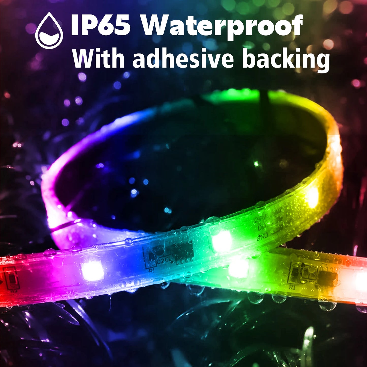 AILBTON Outdoor LED Strip Lights Waterproof IP68 With App