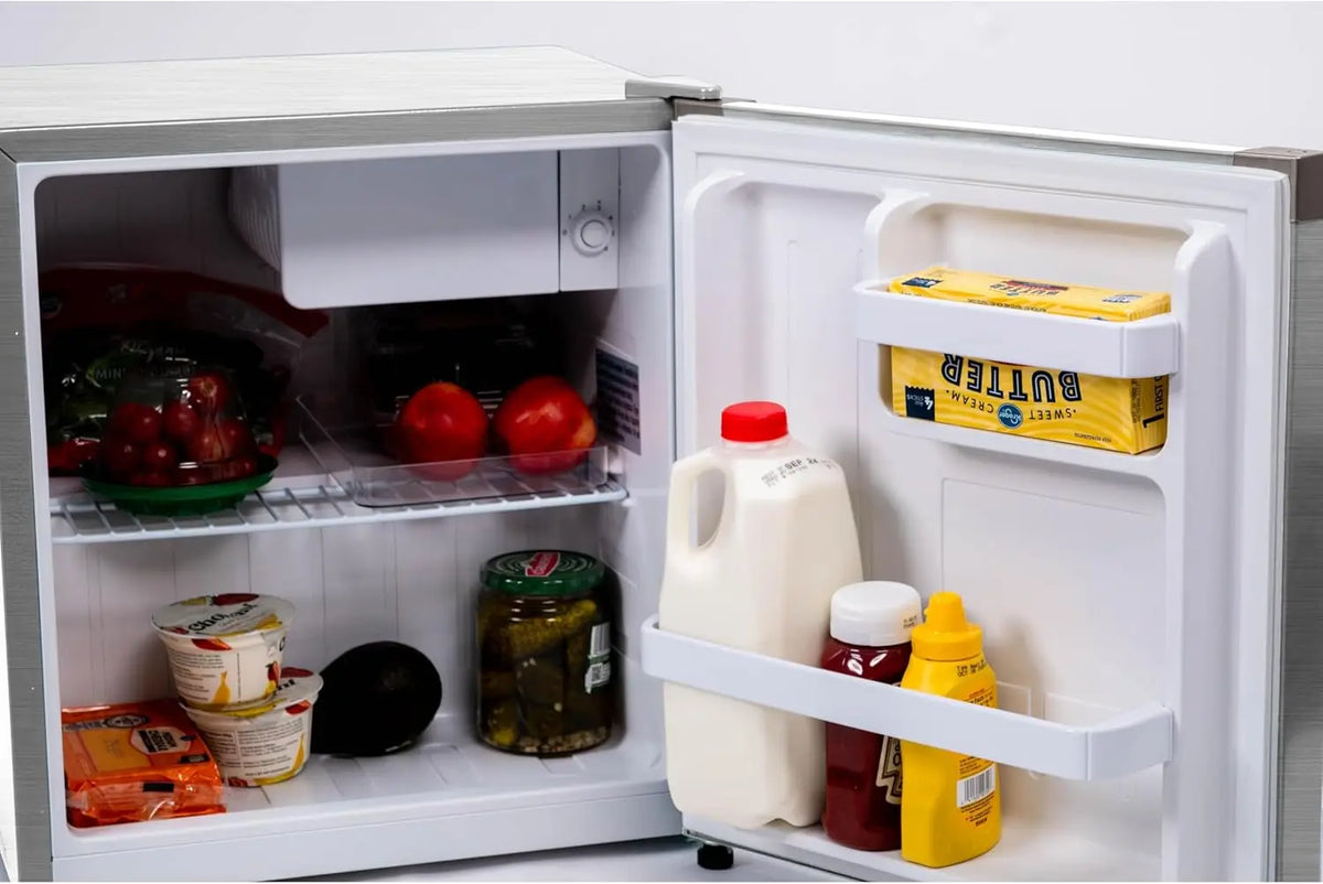 XMSJ Compact Mini Refrigerator With Freezer And Water Dispenser