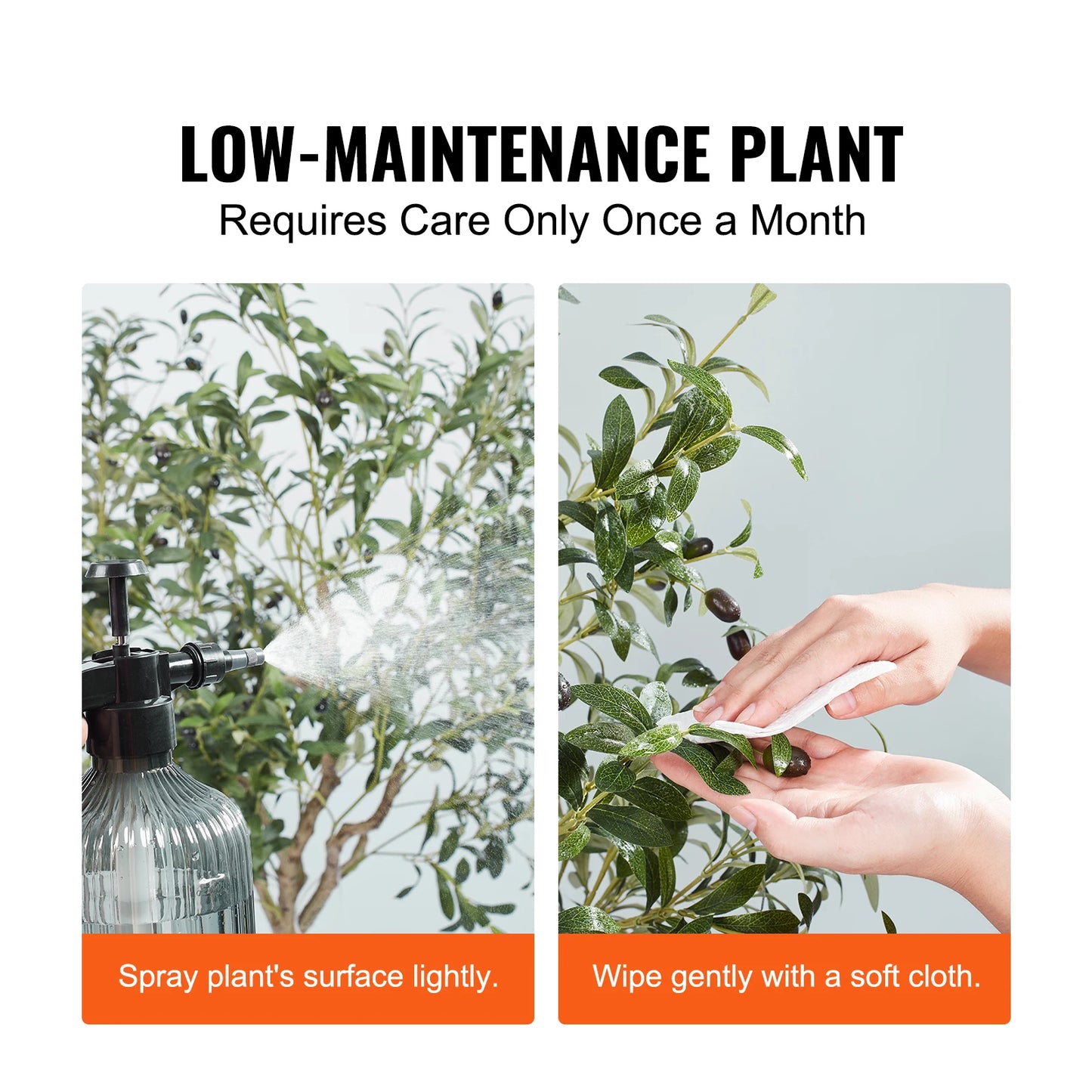 SucceBuy Artificial Olive Tree Tall Faux Plant With Anti Tilt Protection