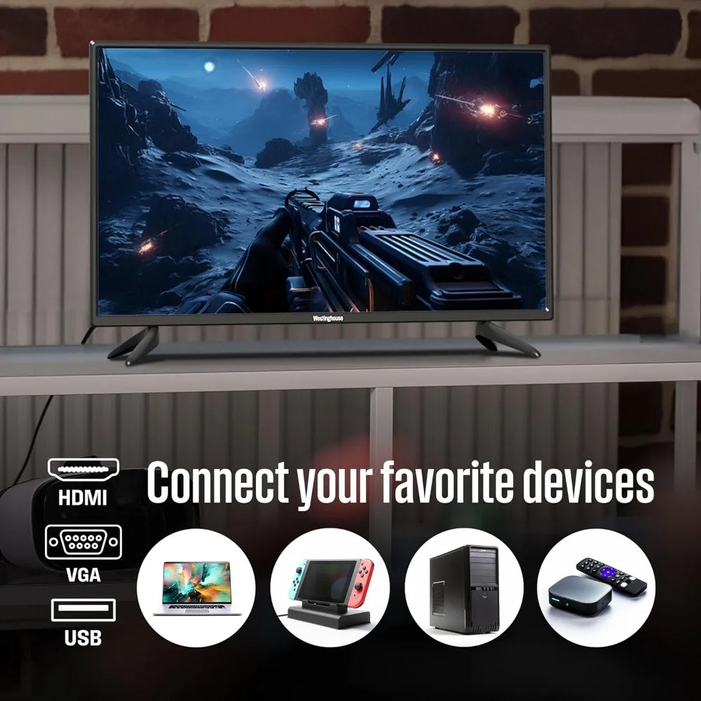 Westinghouse XMSJ HD LED TV Non Smart Works With Fire Stick Roku Apple TV