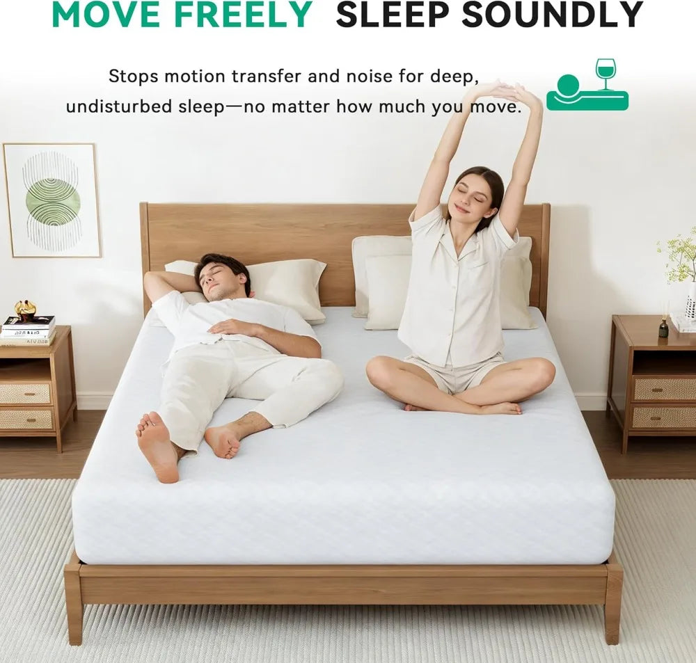 Memory Foam Mattress With Medium Firm Support Pressure Relief CertiPUR-US