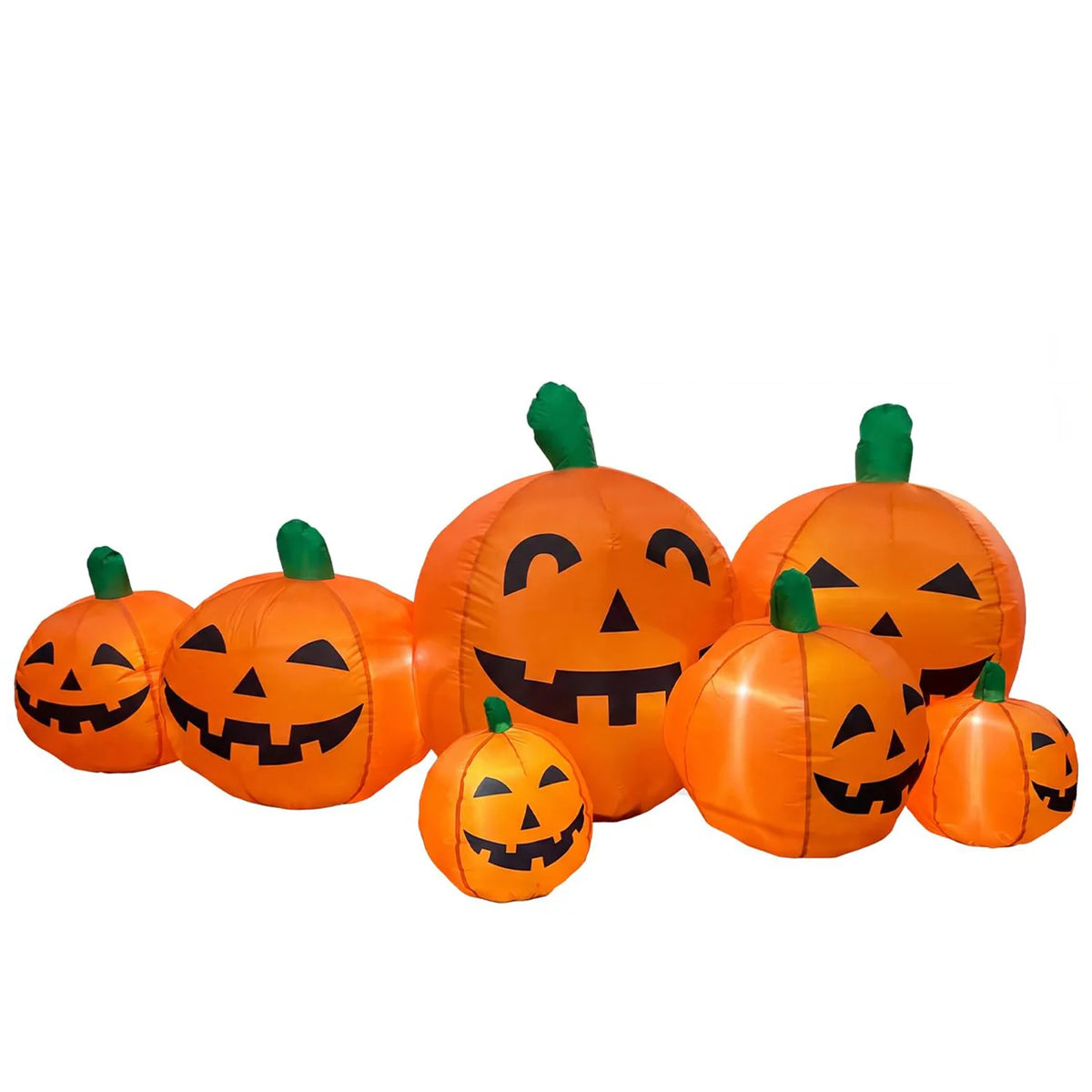 HiMISS Halloween Inflatable Pumpkin Patch With LED Lights Outdoor Decor