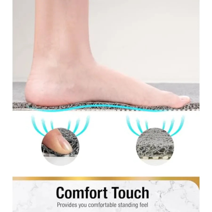 Non Slip Loofah Style Bathtub Mat With Center Drain Hole
