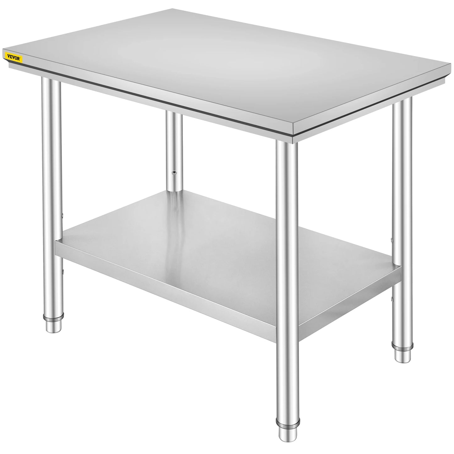 Commercial Kitchen Work Bench With Undershelf Stainless Steel Table