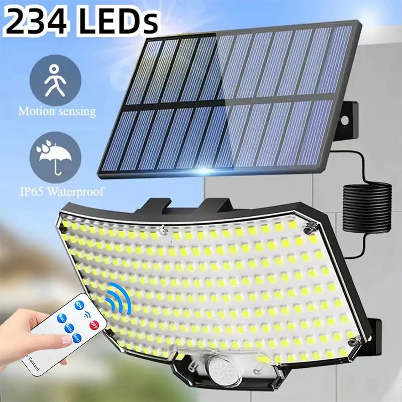 Outdoor Solar LED Light With Motion Sensor IP65 Waterproof