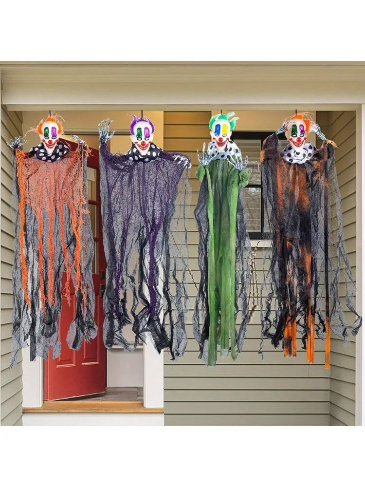 Hanging Halloween Clown Decorations For Outdoor Party Displays