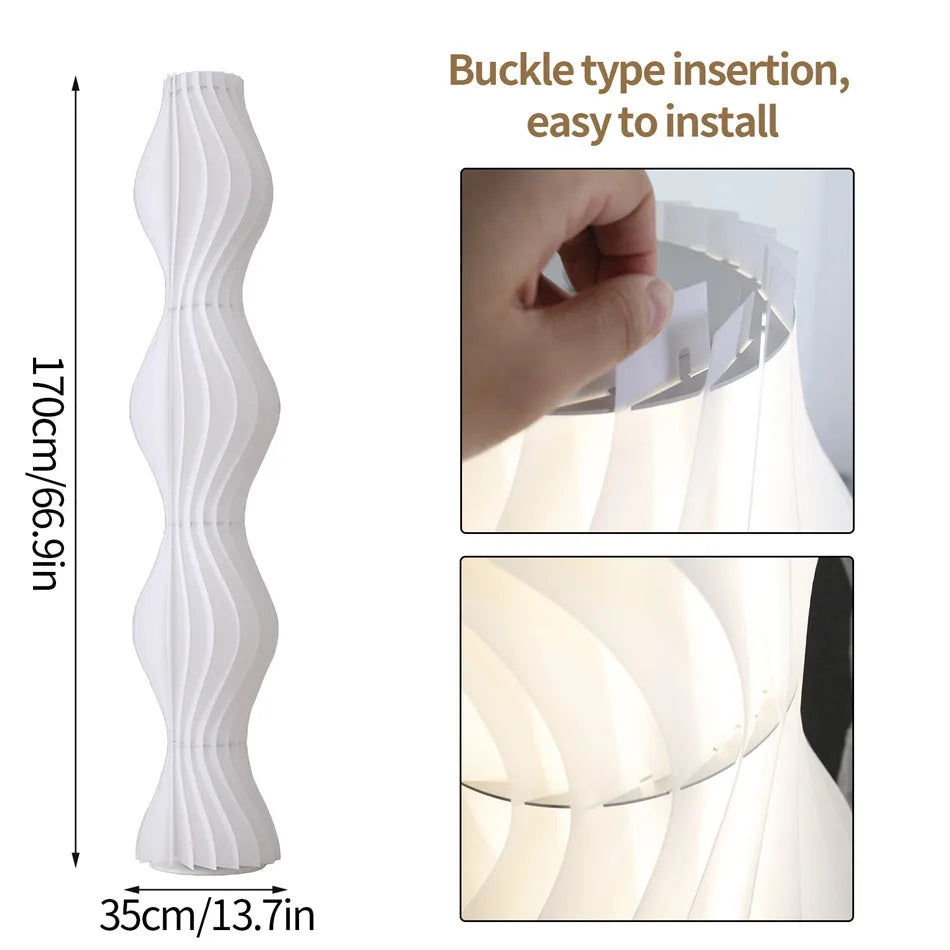 Tall LED Floor Lamp Dimmable Decorative Standing Light For Home Corner