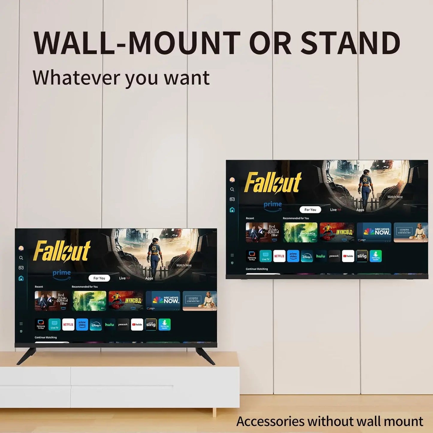 XMSJ LED Smart TV Tizen OS HDR10 WiFi Bluetooth HDMI