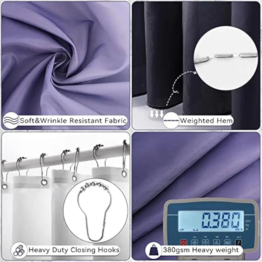 Bathroom Accessories Set With Shower Curtain Rugs And Soap Dispenser