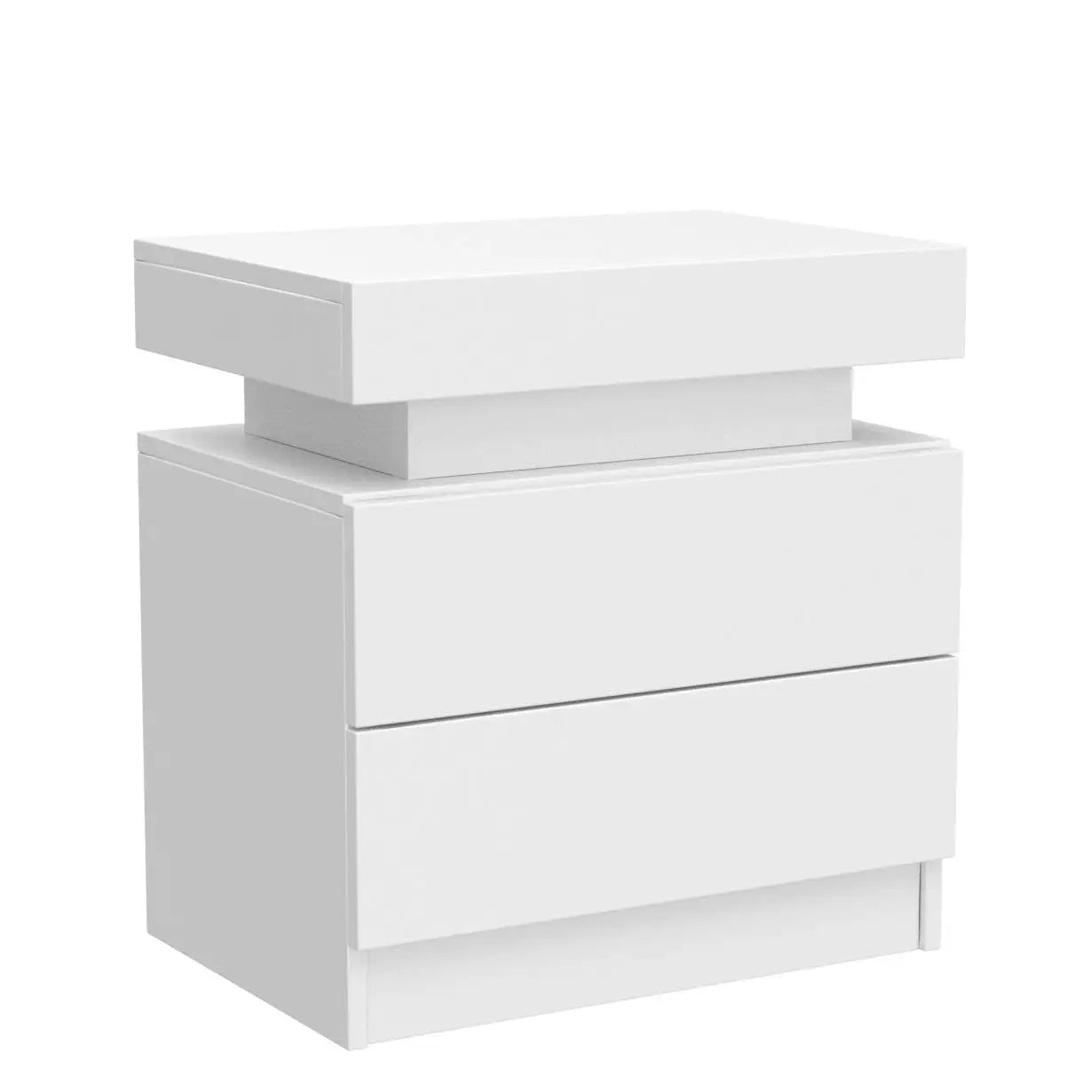 MOYU Nightstand Set of 2 With LED Drawers