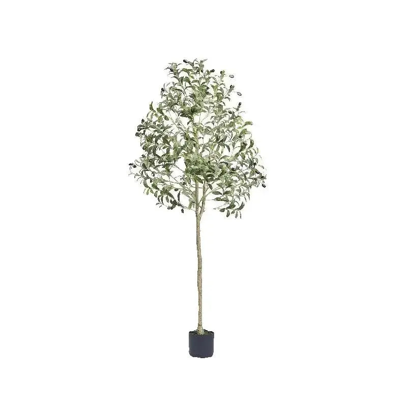 SucceBuy Artificial Olive Tree Tall Faux Plant With Anti Tilt Protection