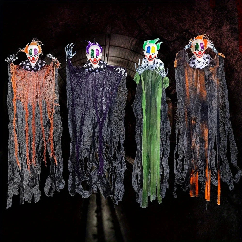 Hanging Halloween Clown Decorations For Outdoor Party Displays