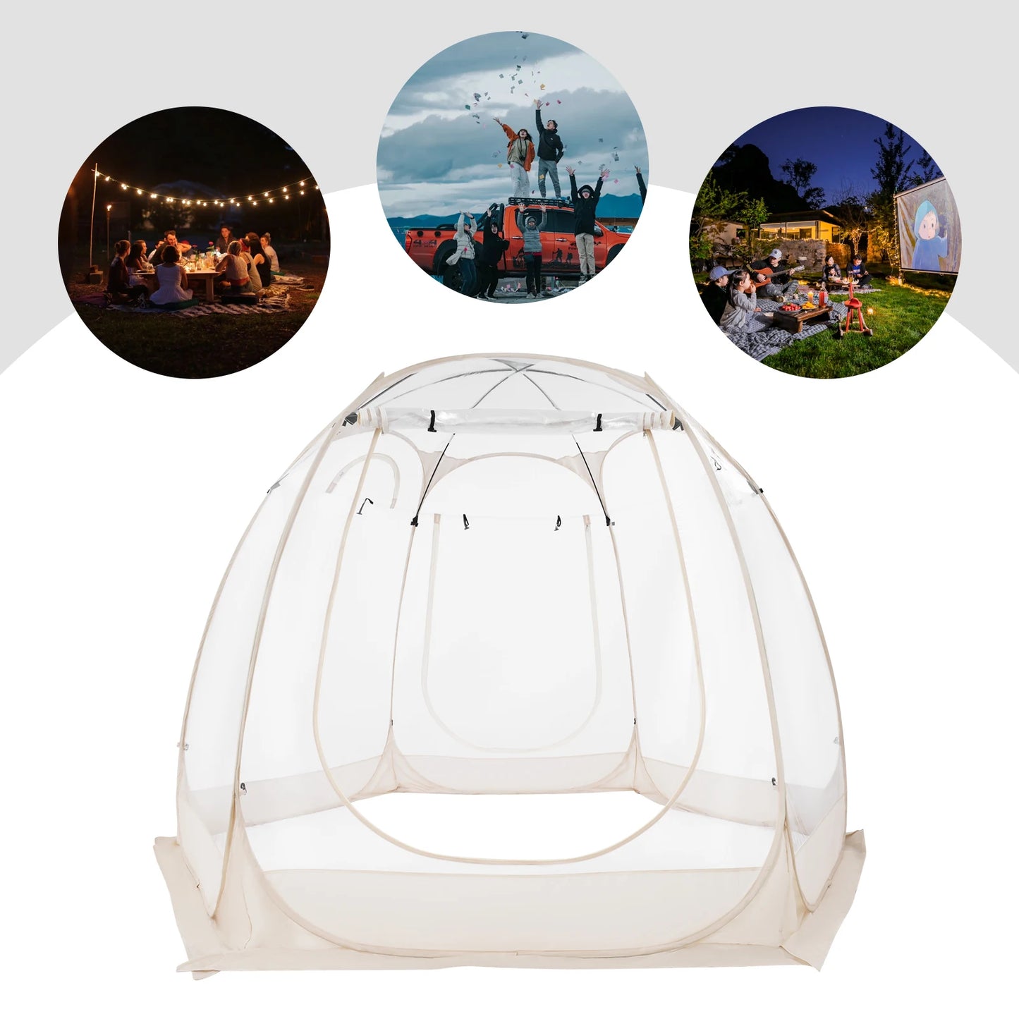 Clear Pop Up Bubble Tent For Garden And Courtyard Outdoor