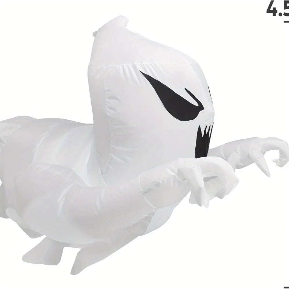 Halloween Flying Ghost Window Breakout Inflatable With LED Lights