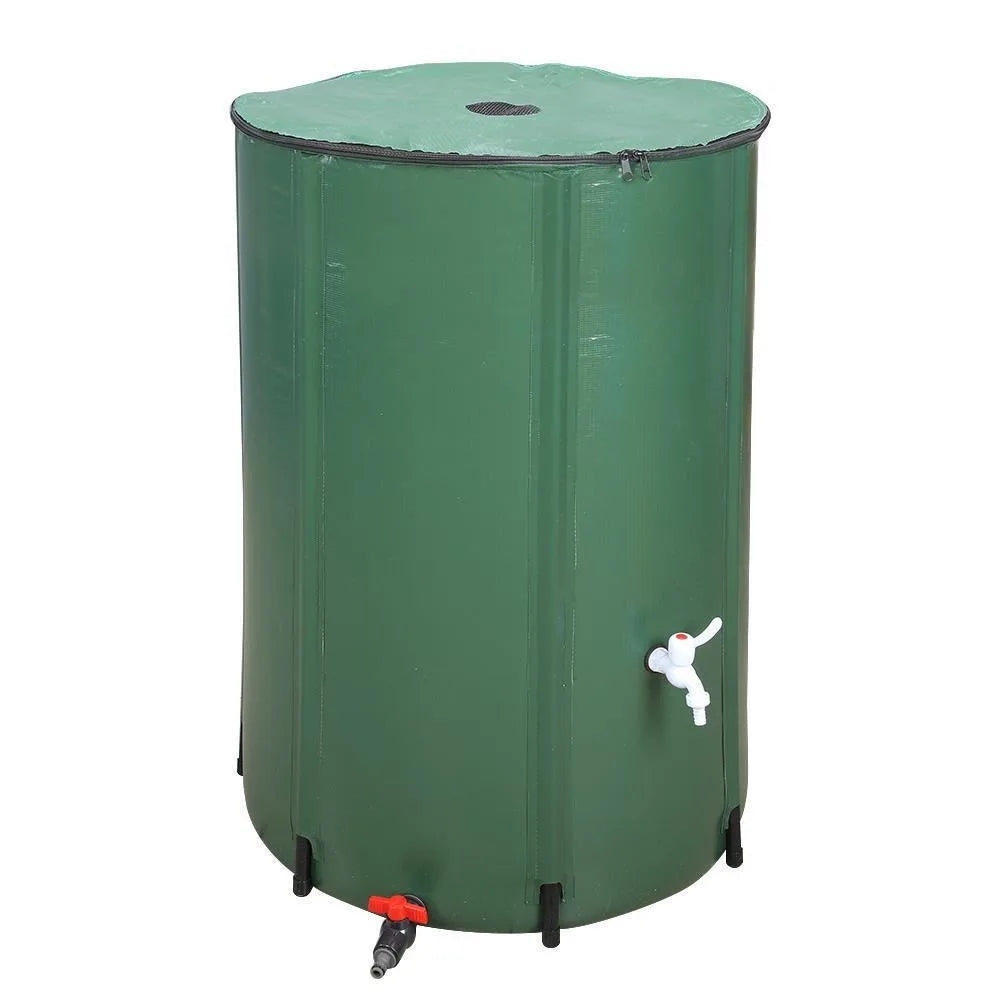 100 Gallon Rain Barrel Folding Portable Water Collection Tank Storage Outdoor
