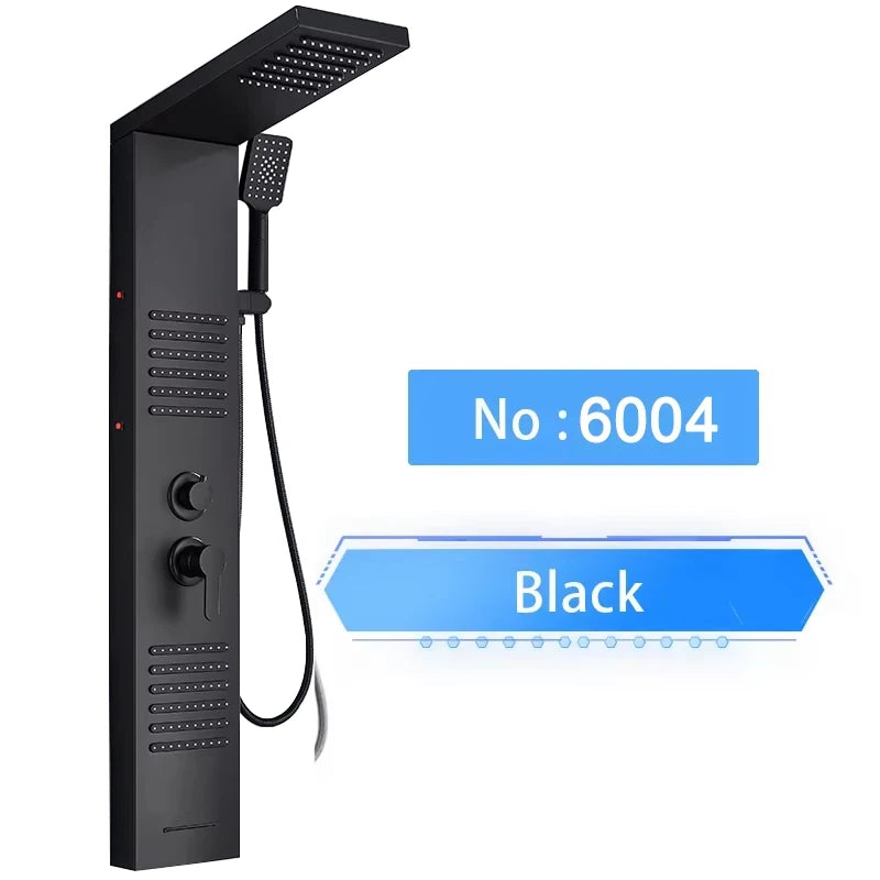 Shinesia LED Shower Panel With Rainfall And Massage Jets
