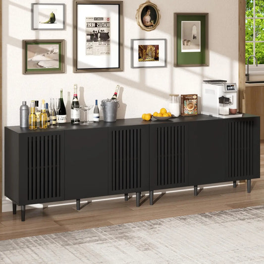 Storage Cabinet Freestanding Buffet With Adjustable Shelves