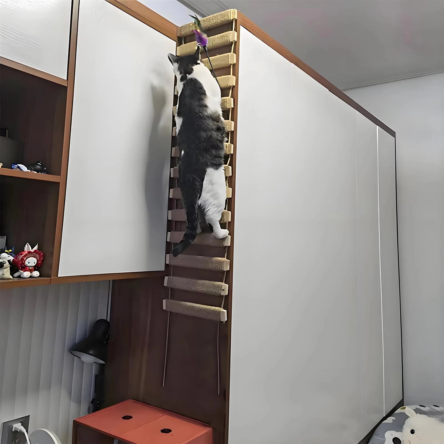 Cat Bridge DIY Scratching Ladder For Cage And Tree Furniture