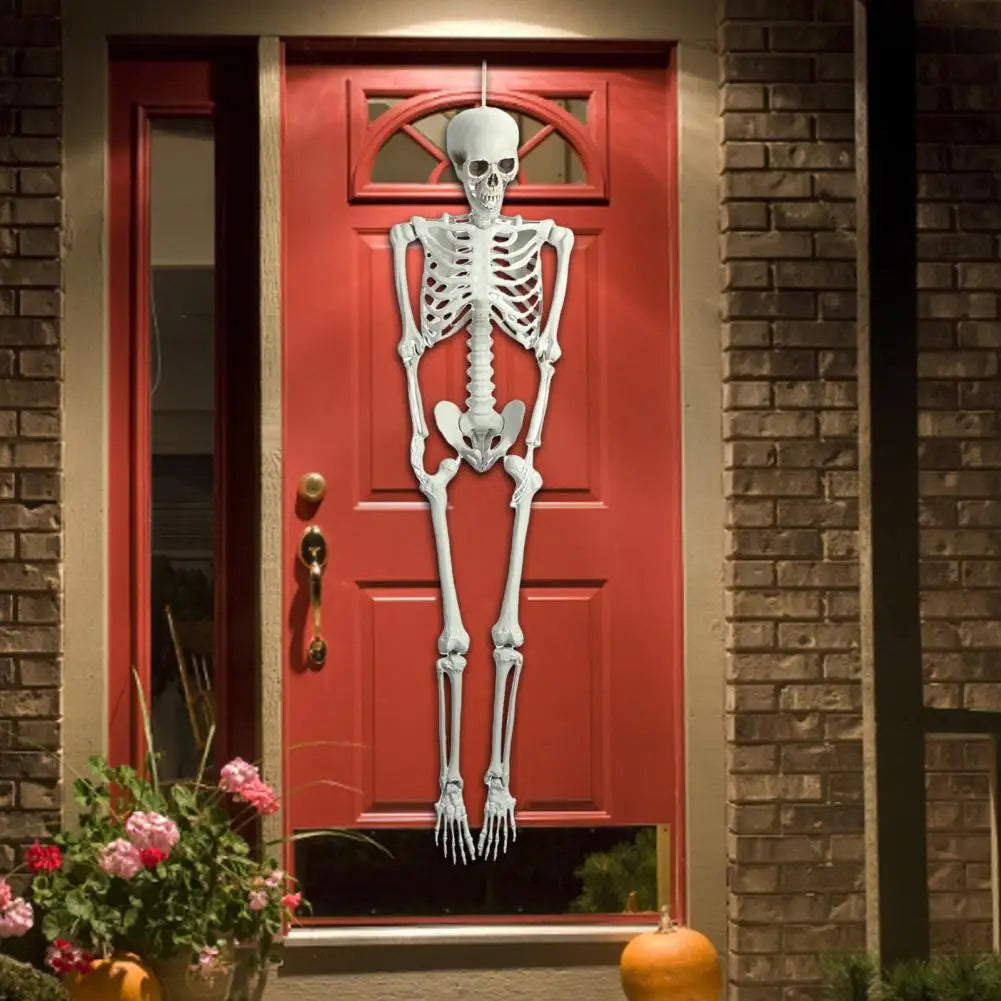 Artistic Poseable Plastic Skeleton Halloween Decorative Party Prop
