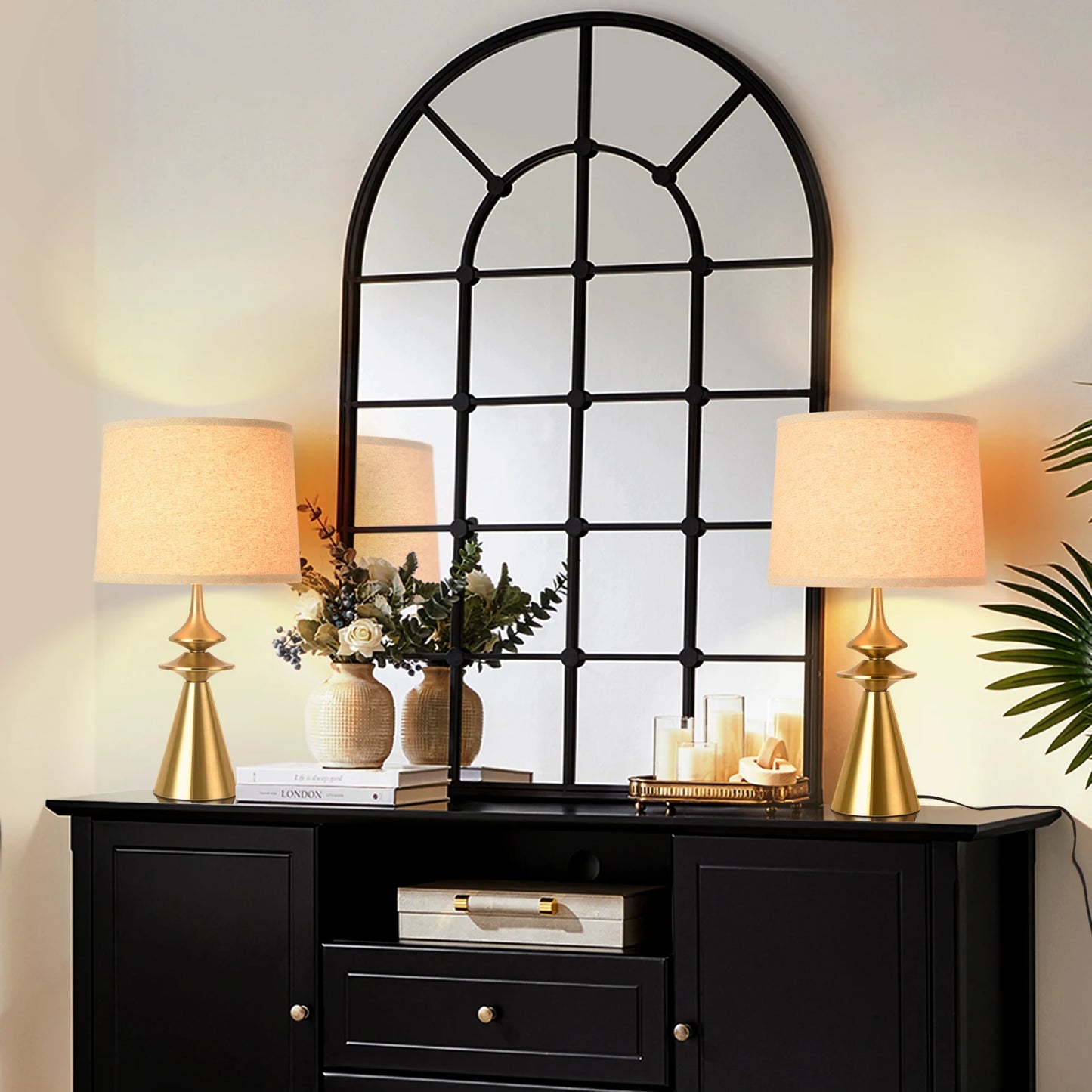 Modern Table Lamp, Contemporary LED Light For Living Room, Bedroom