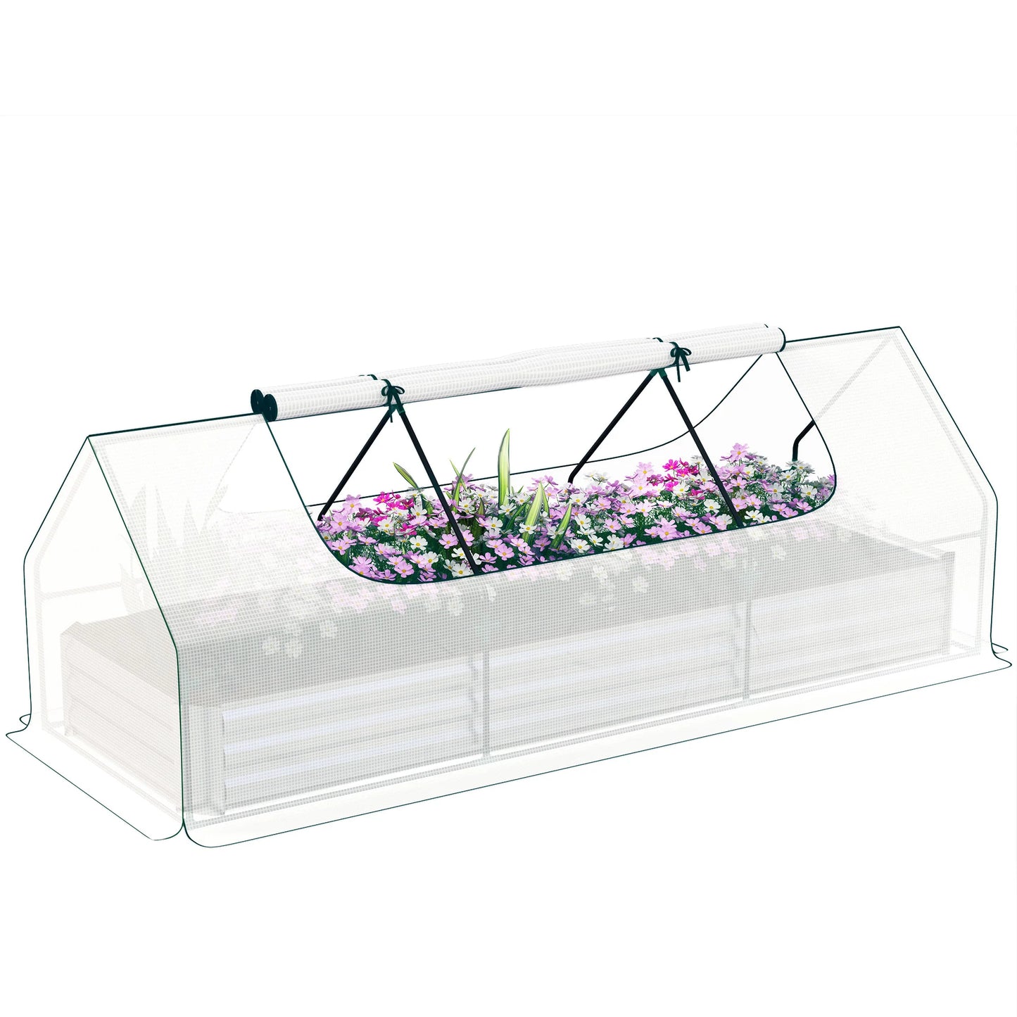 Raised Garden Bed With Greenhouse For Fresh Home Growing