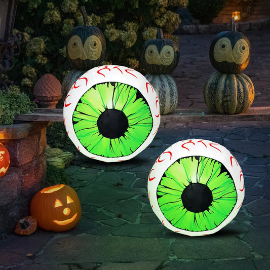 Halloween Eye Inflatable Yard Decor With Led Garden Lighting