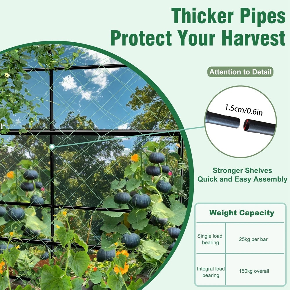 Wisfor U-Shaped Garden Trellis For Climbing Vegetables And Flowers