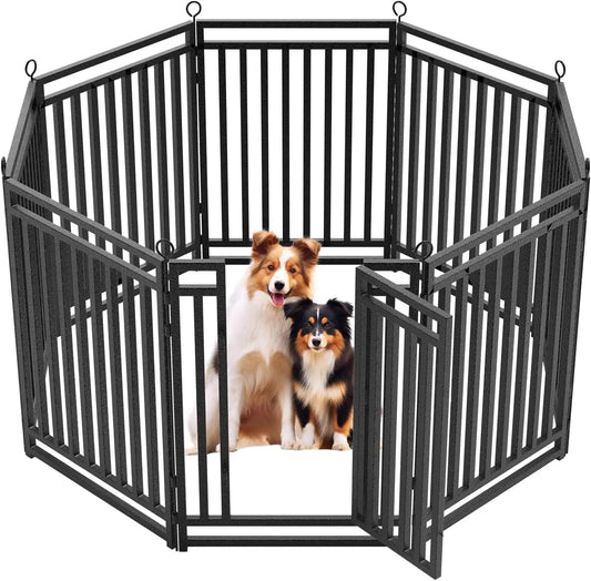 Rust Resistant Metal Dog Playpen For Indoor And Outdoor Use
