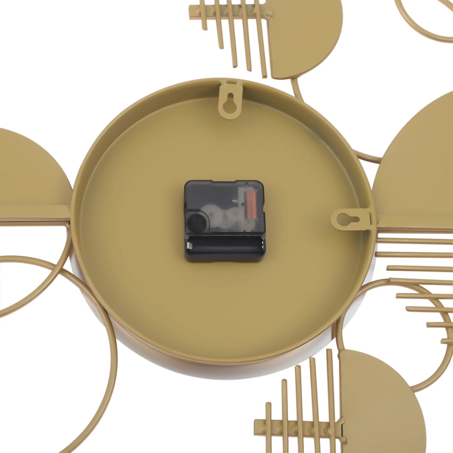 Creative Modern Metal Wall Clock Silent Battery Operated Minimalist